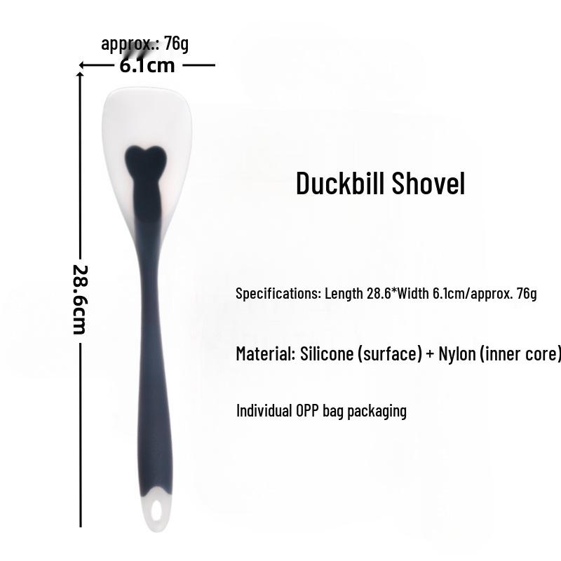 Silicone Full-Wrap Flat Head Spatula for Baking, Mixing, and Salad Serving.