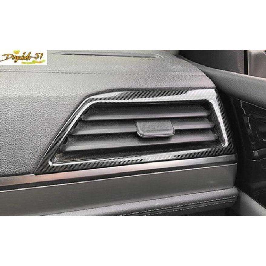 For VW Jetta Mk7 - Carbon Fiber Steel Dashboard L&R Air Outlet Vent Trim