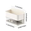 Space Saving Rotatable Wall Mounted Storage Box Large Capacity Condiment Storage Box  Bathroom