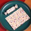 100Pcs/lot Christmas Printed Handmade Nougat Candy Packaging Oil Papers Milk Taffy Wrapper Xmas New Year Party Gift Decor