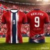 Summer Norway Soccer T-shirt Tops Soccer 3D Print Football Jersey Men's Casual Tee Shirt Breathable Men Women Short Sleeves Top