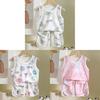 Childrens Summer Tank Top Shorts Set With Breathable Polyester Fabric For Active Kids