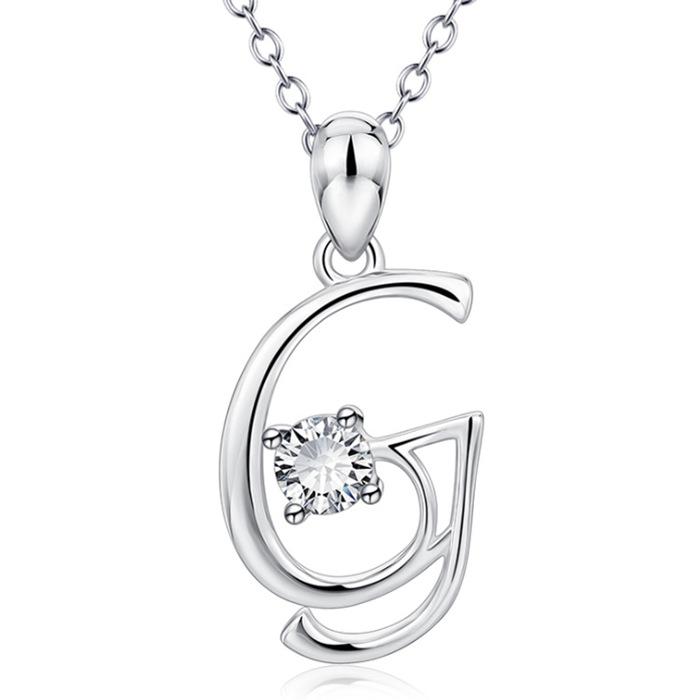 Fashionable 26 Letter Rhinestone Necklace Elegant Personalized Pendant Choker Stylish Versatile Jewelry Accessory For Women