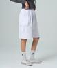 ROCKED GARAGE [Unisex] Bermuda Wide One-Pleat Cargo Sweat Shorts [Back Melange]