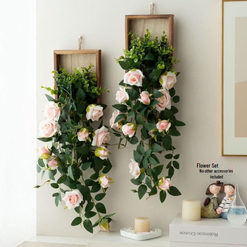 Stylish Daisy Pendant Faux Flower Vine for Indoor Wall Decoration and TV Background