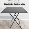 Foldable Dinner Table Square Solid MDF 4 Persons Home Office Study Computer Desk Home Improvement