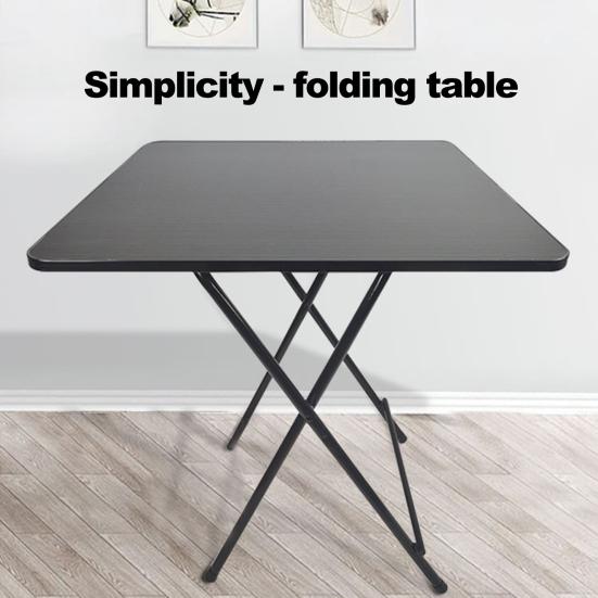 Foldable Dinner Table Square Solid MDF 4 Persons Home Office Study Computer Desk Home Improvement