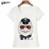 Welsh Corgi Officer Print T Shirt Summer Cute Women T Shirt Pit Bull Terrier Panda