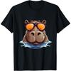 Cool Hippo with Sunglasses for Funny Animals Costume T-Shirt