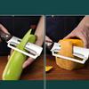 Stainless Steel Kitchen Peeler Green Onion Slicer 3-in-1 Multi-Functional Peeler for Fruits and Vegetables Bottle Opener Peeler