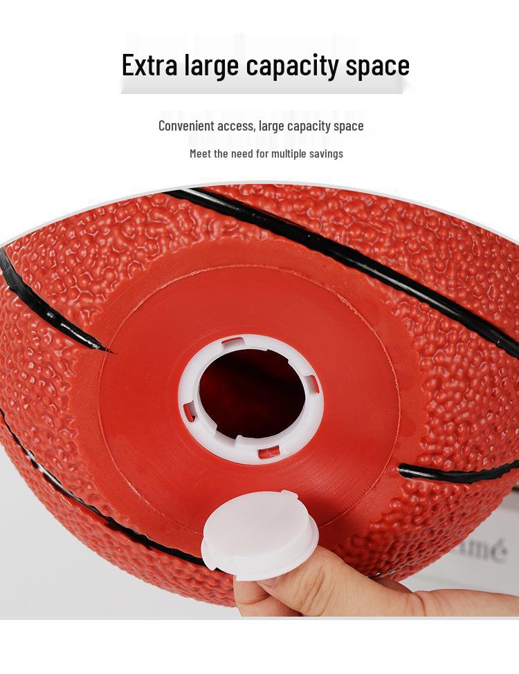 Creative Football and Basketball Silicone Piggy Bank - Anti-Drop Money Box for Kids, Students, and Home Decoration