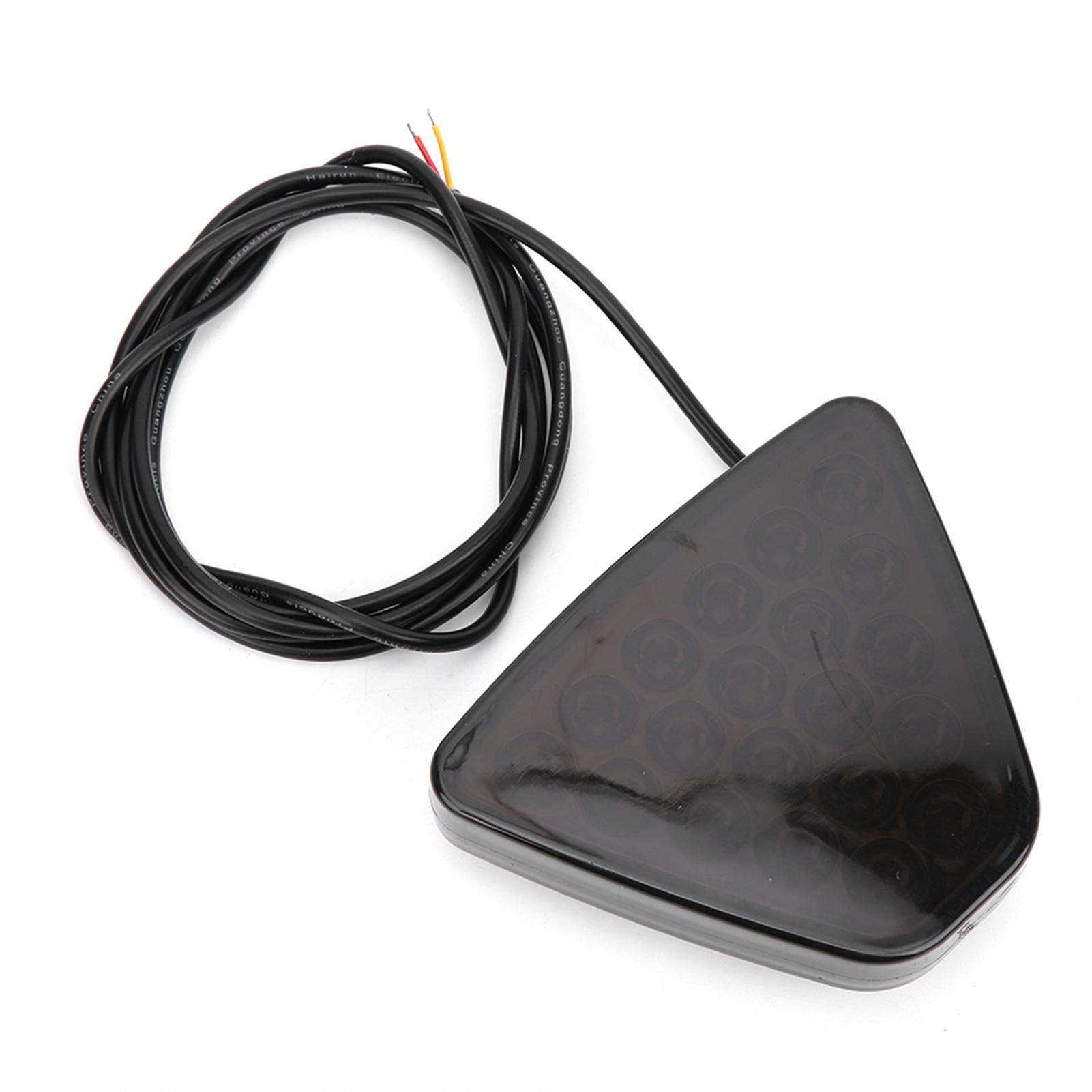 

12V Автомобильный задний фонарь 20 светодиодов Стоп-сигнал Задний ход Предупреждающий фонарь Мигающий стробоскоп Универсальный для мотоцикла квадроцикла грузовика внедорожникаЧерный Black чёрный