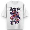 Demon Slayer Kimetsu No Yaiba Akaza Upper Moon Three Graphic Print Cotton T Shirts for Men 2025 Summer Anime Streetwear Short