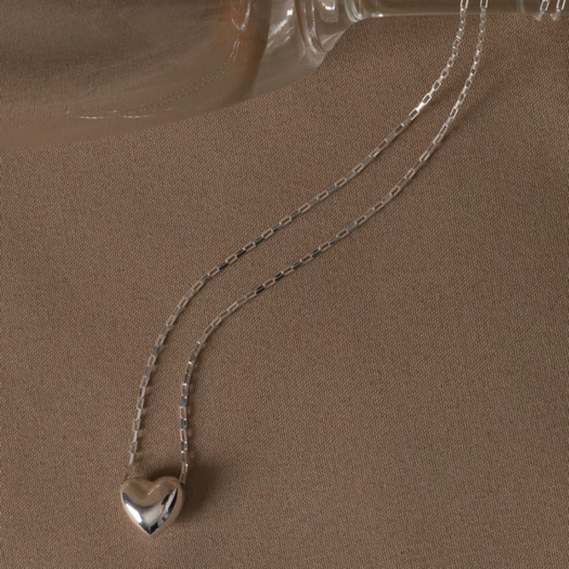 Ozel Silver925 Romantic Heart Pendant Necklace PS151N