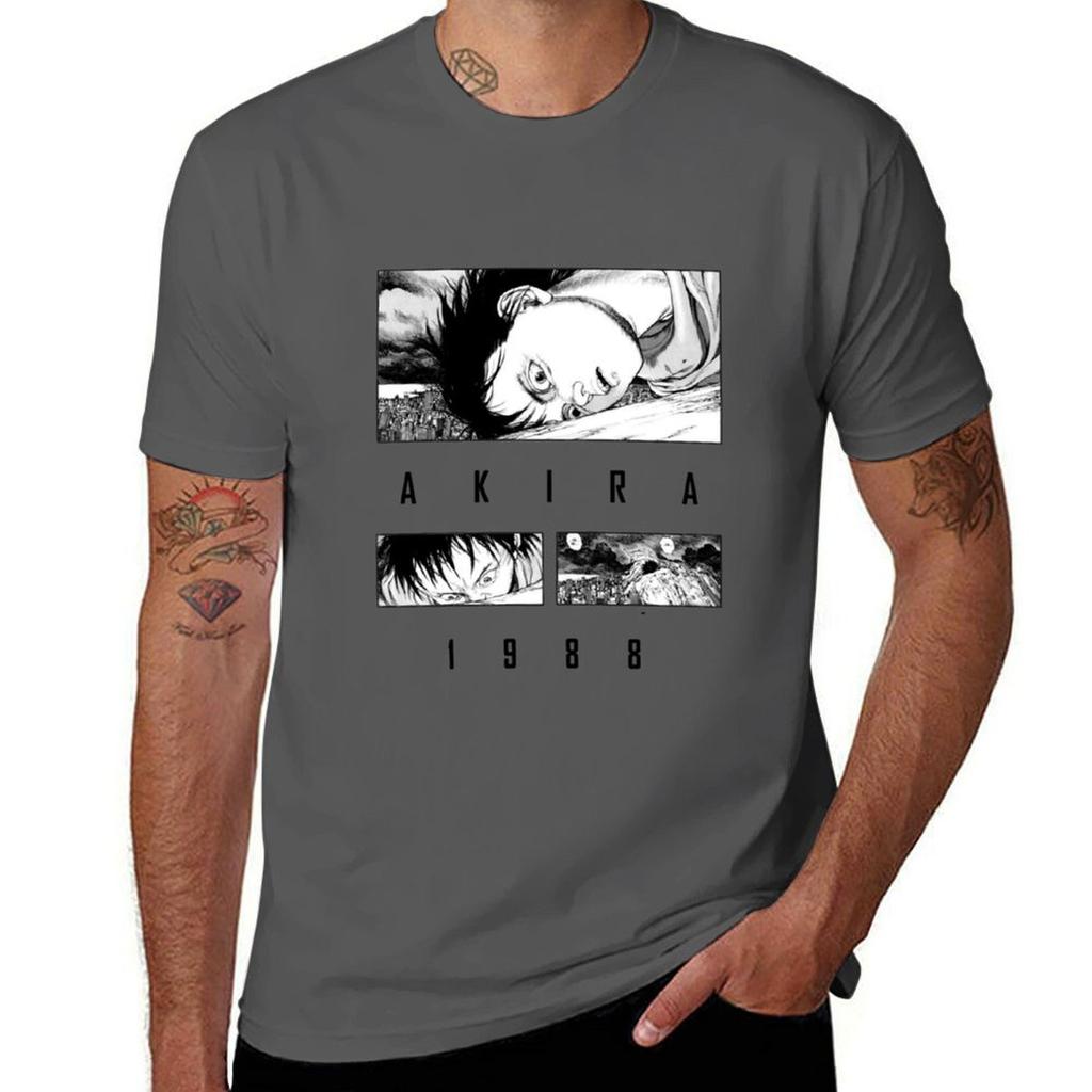 Akira Anime Movie Tshirt Casual Basic Short Sleeve Tshirt