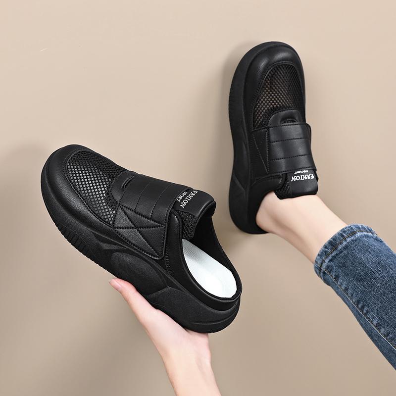 Damen Sommer Sandalen Beige Lässige Mädchen Sneaker Schwarz Lässige Sport Sandalen Übergröße