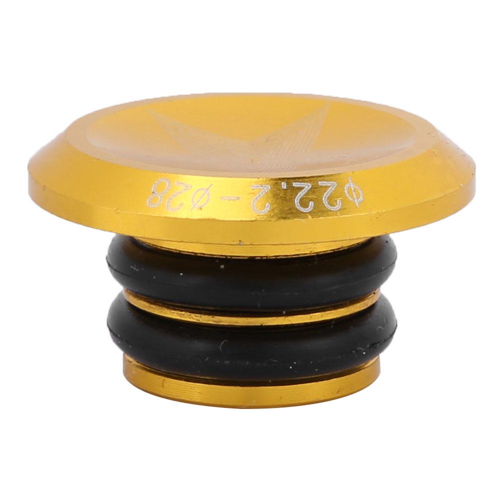 

1 пара Рукоятки руля велосипеда из алюминиевого сплава для шоссейного велосипеда Заглушки торцов руля Запчасти(золото)