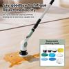 Handheld Telescopic Wireless Cleaning Brush Replaceable Head Window Cleaner  Bathroom
