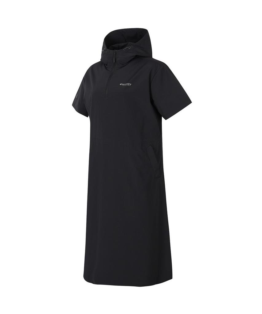 DISCOVERY EXPEDITION Women'S Freshvent Hooded Woven Dress (Black)