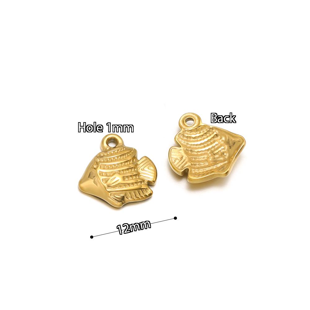 5Pcs Summer Ocean Dolphin Seahorse Crab Turtles Stainless Steel Pendant for DIY Earrings Making Necklace Bracelet Accessories