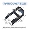 ABBP-2X Black Plastic Doorbell Rain Cover For Ring Models Doorbell Waterproof Protector Shield Video Doorbells