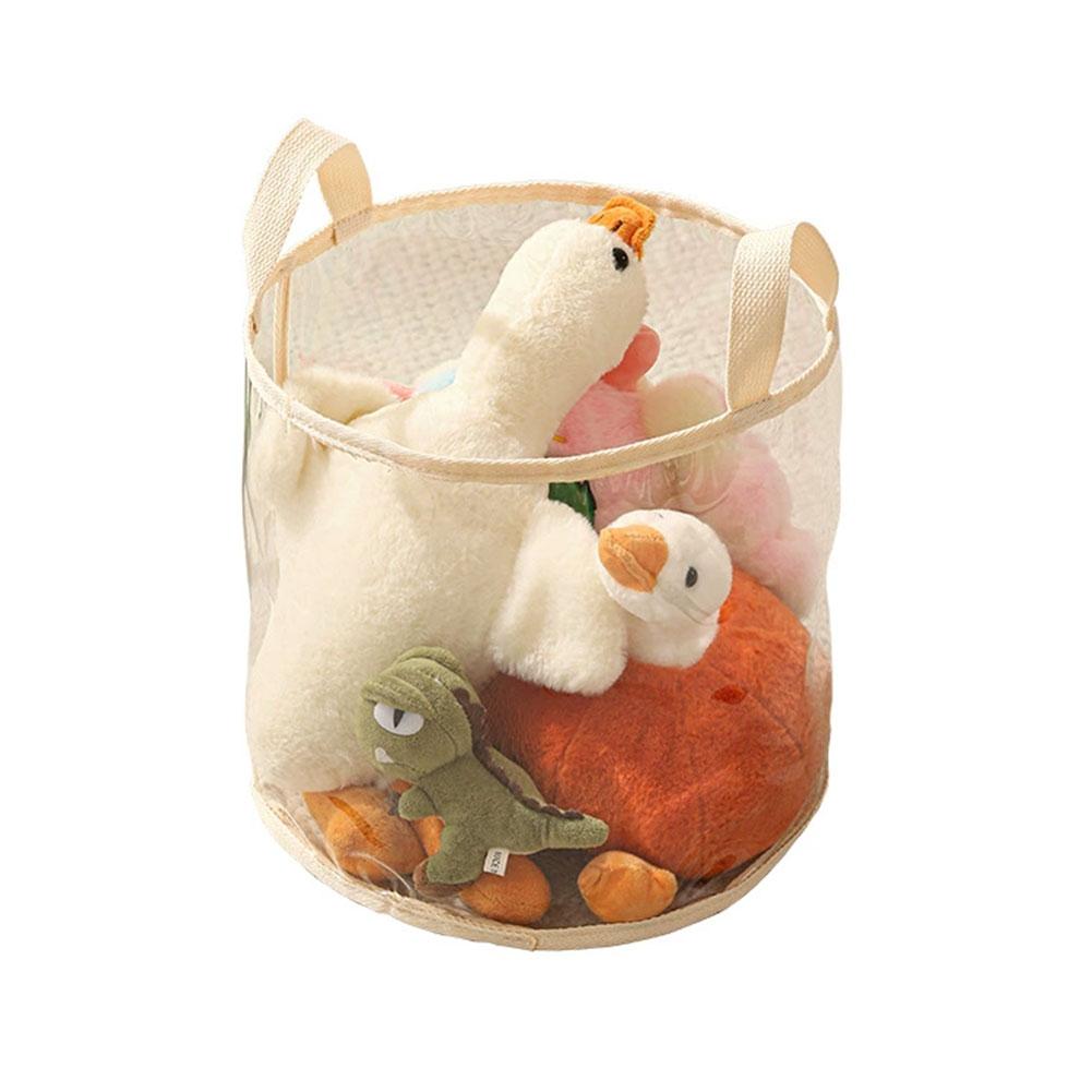 1Pc Transparent Toy Storage Basket Building Blocks Plush Toys Large Capacity Multifunctional Storage Box Home Storage Organizat