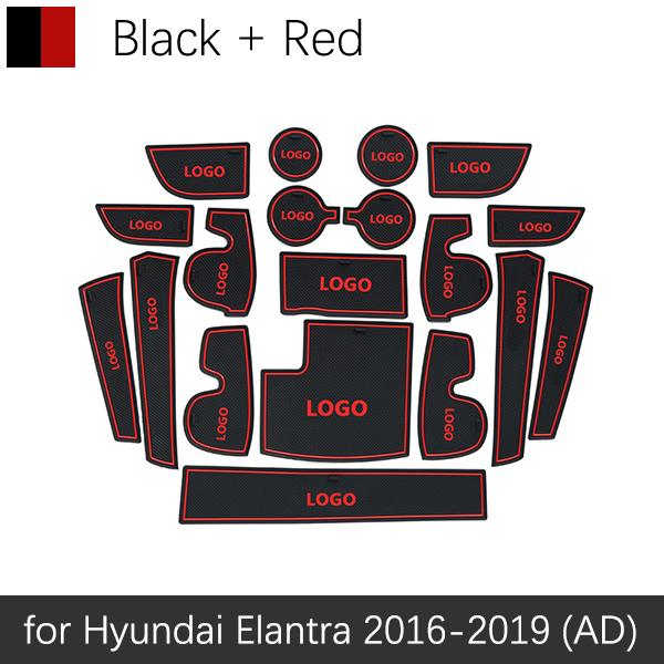 

Протиковзкий килимок для воріт, гумові підставки для Hyundai Elantra 2016 2017 2018 AD Avante Super Elantra Sport Accessories Sticker червоний