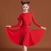 Children'S Latin Dance Practice Suit Girl's Latin Dance Performance Suspender Skirt Ballroom Practice Dancing Dress Latin