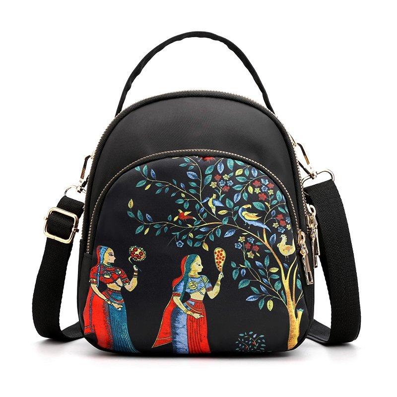 Fashionable Elephant Nylon Ladies Crossbody Bag, Large Capacity Ladies Shoulder Bag, Commuter Travel Handbag, Multi-occasion