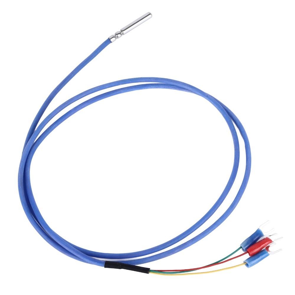 Stainless Steel PT100 Temperature Sensor PTFE Wire Thermistor Probe  Liquid Temperature Measurement