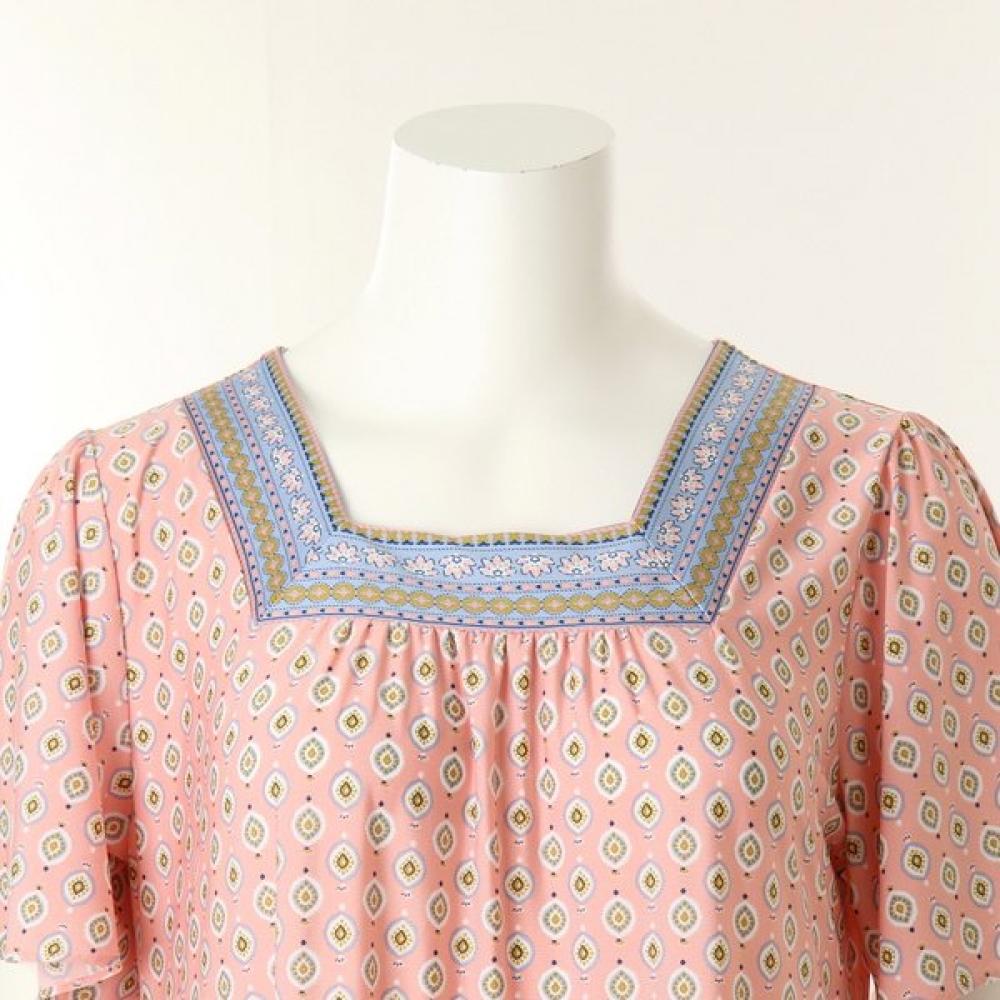 Venus Ethnic Border Homewear Dress Vev3927l