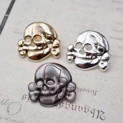 1 Stück Kreatives Abzeichen Totenkopf Insignie Patriotismus Anhänger Souvenir Gedenkabzeichen Brosche Dekoration Bastelbedarf Souvenir Geschenk