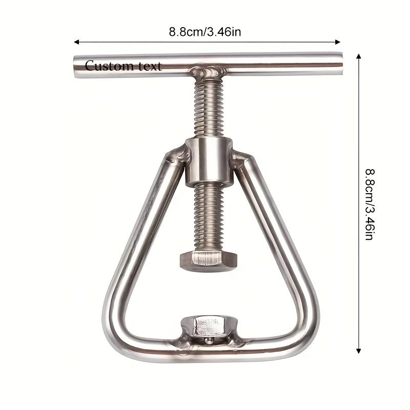 1 Stück Nussknacker aus Edelstahl, Hochleistungs-Nussknackerwerkzeug mit ergonomischem Griff, geeignet für Walnüsse, australische Pistazien, Kastanien