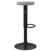 Vidaxl Bar Stools, 2 Pcs, Light Gray, Upholstered In Velvet