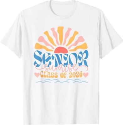 Senior Sunrise 2026 Boho Bunt High School Jenior Retro T-Shirt