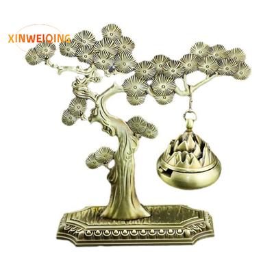 Incense Burner Ornaments, Welcome Pine, Chinese Aroma Diffuser, Fine Texture, Durable Alloy, Scented Incense Burner