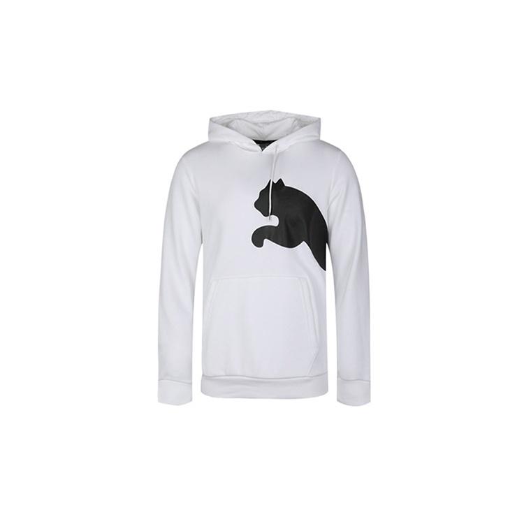 PUMA Knit Casual hooded Long Sleeves Pullover White Men s 580566-02 XXL