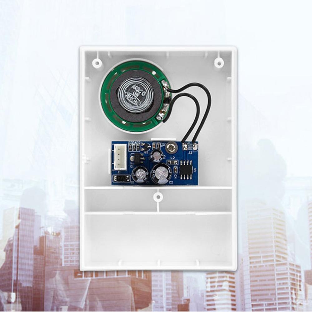 4 fios com fio branco campainha dc12v controle de acesso campainha da porta eletrônico dingdong toque botão para sistema segurança em casa