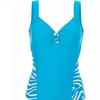 New Plus Size Sexy Print Women's One-Piece Swimsuit - Sporty Beachwear for Full-Figured Women