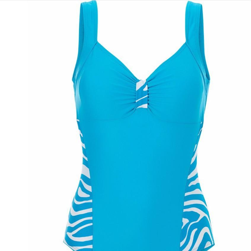 New Plus Size Sexy Print Women's One-Piece Swimsuit - Sporty Beachwear for Full-Figured Women