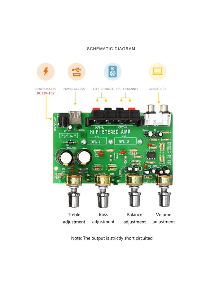 Powerful Double Channel Car Audios Amplifier Board Amplifier Modules Enhances Your Driving Experience with Quality Sound