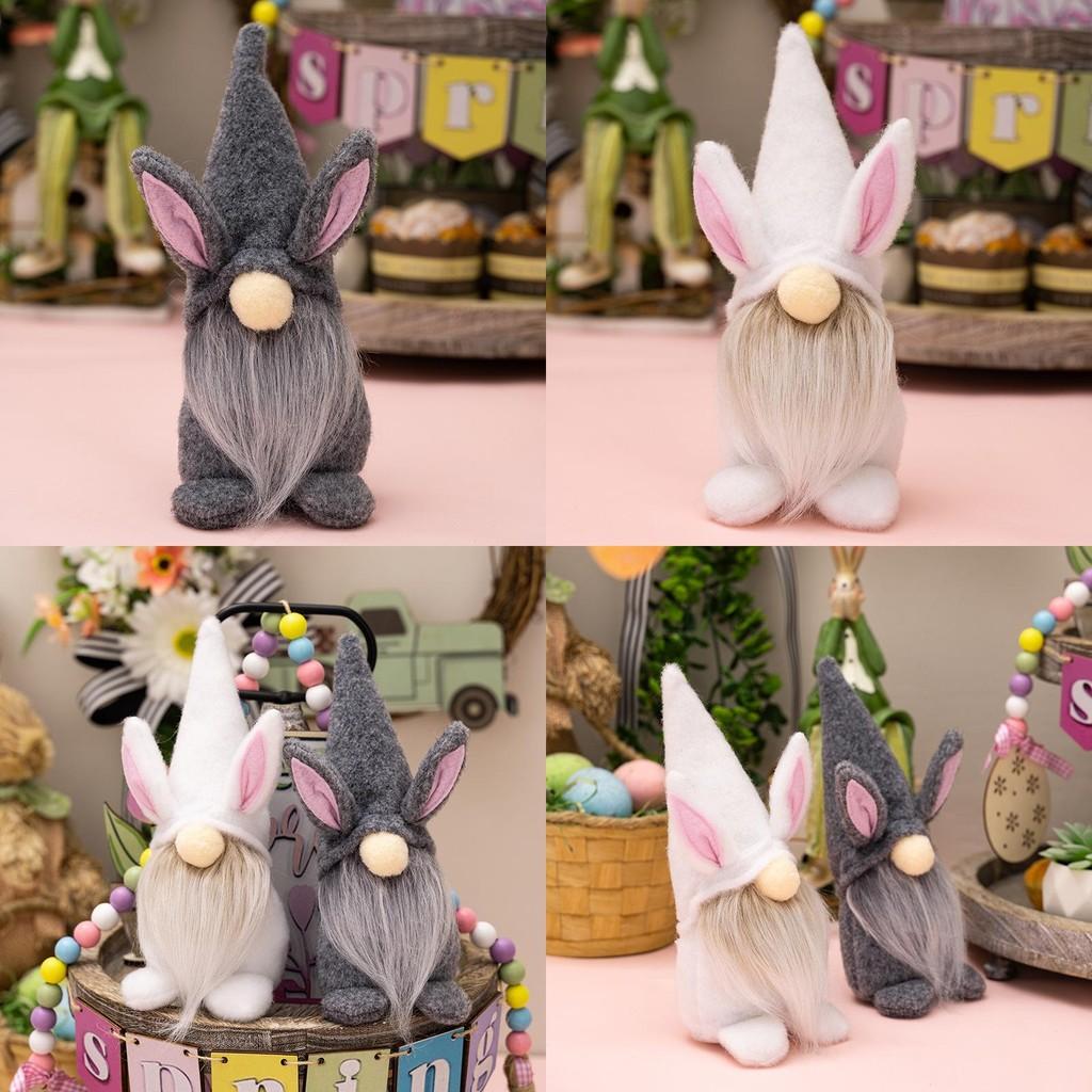 Cute Creative Easter Decoration Adorable Bunny Figurine Rudolf Faceless Doll Goblin