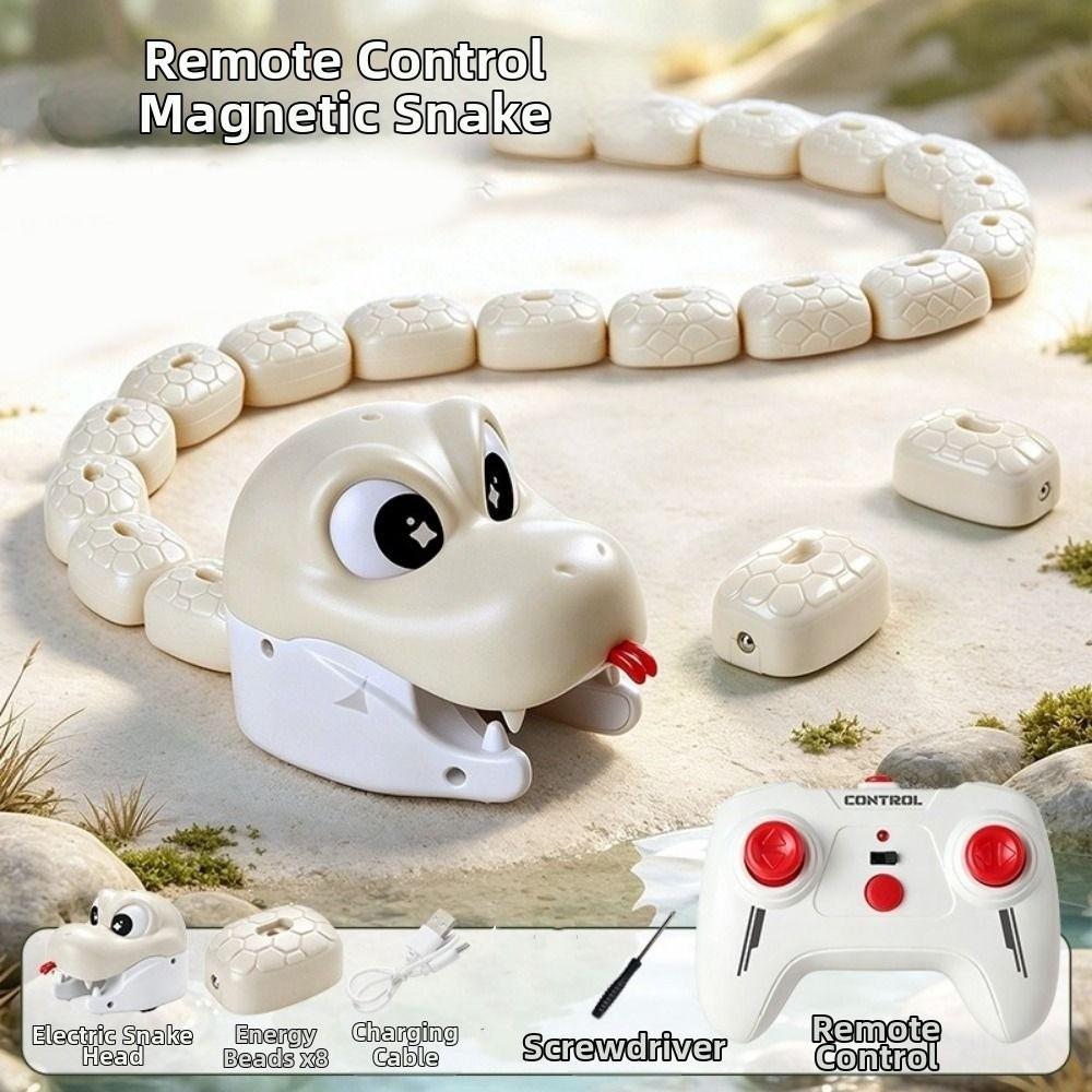Rechargeable Greedy Snake Car Magnetic Magnetic RC Car Educational Toy for Kids