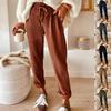 Women's New Casual Fashionable Solid Color Wide Leg Pants