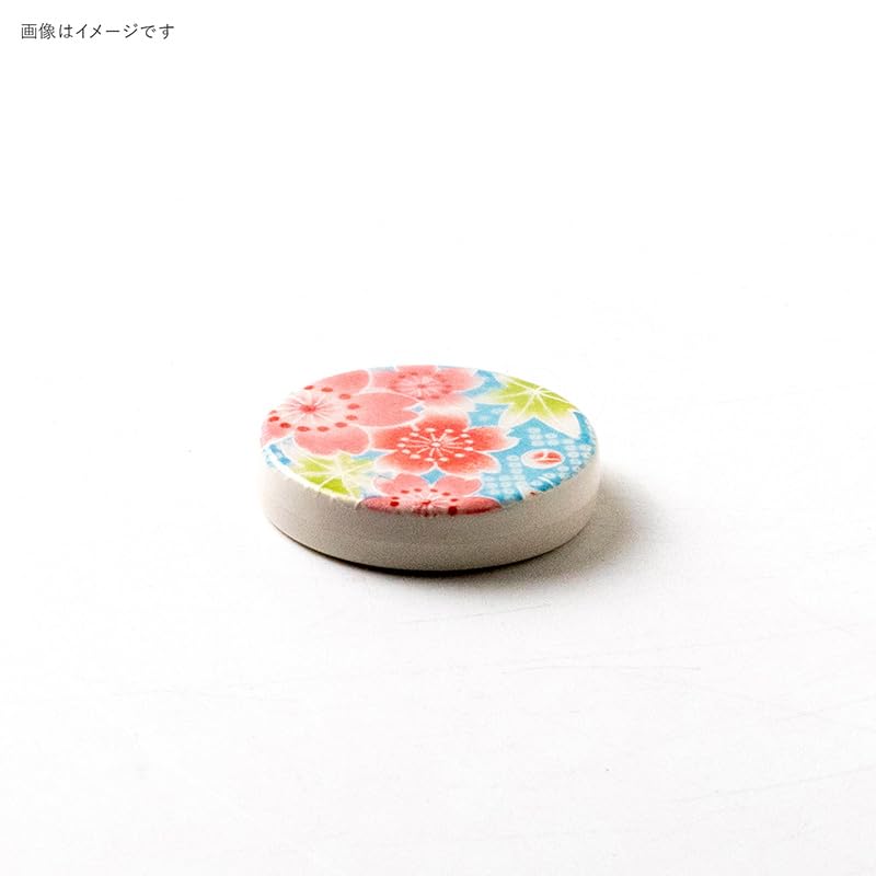 Minoru Pottery Chopstick Rest, Warm, Kanoko Yuzen, Light Blue