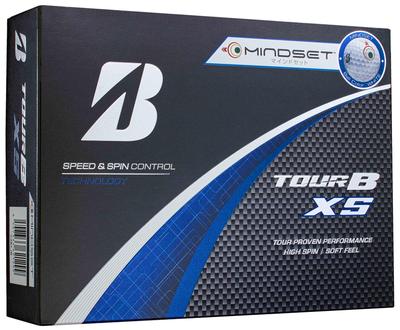 BRIDGESTONE TOUR B XS Golf 2024 Pack of S4WXJM Balls, Model, 12, White, Mindset,