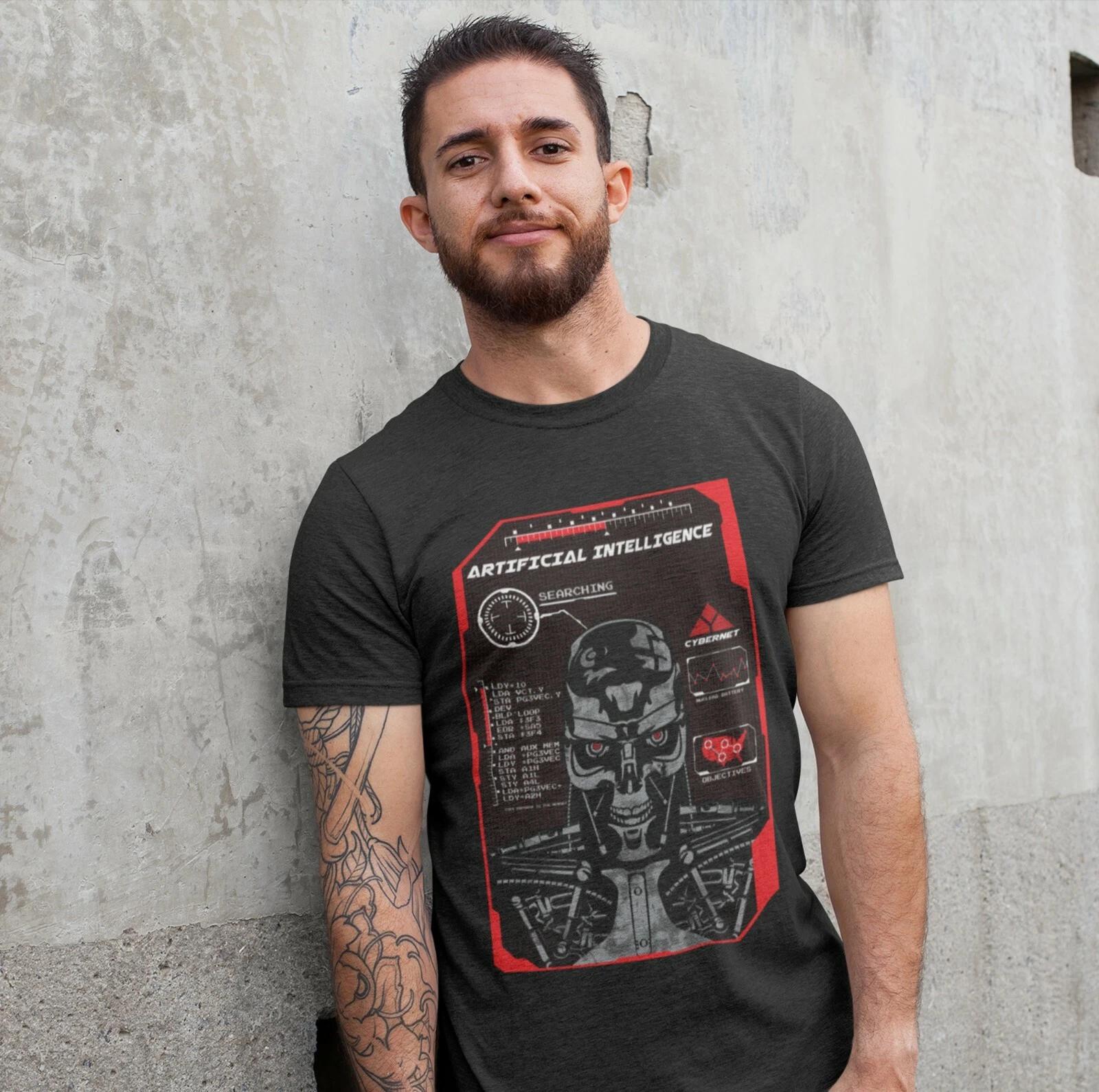 ARTIFICIAL INTELLIGENCE MALE ADULTS BLACK T shirt | NOVELTY | GIFT | BIRTHDAY S