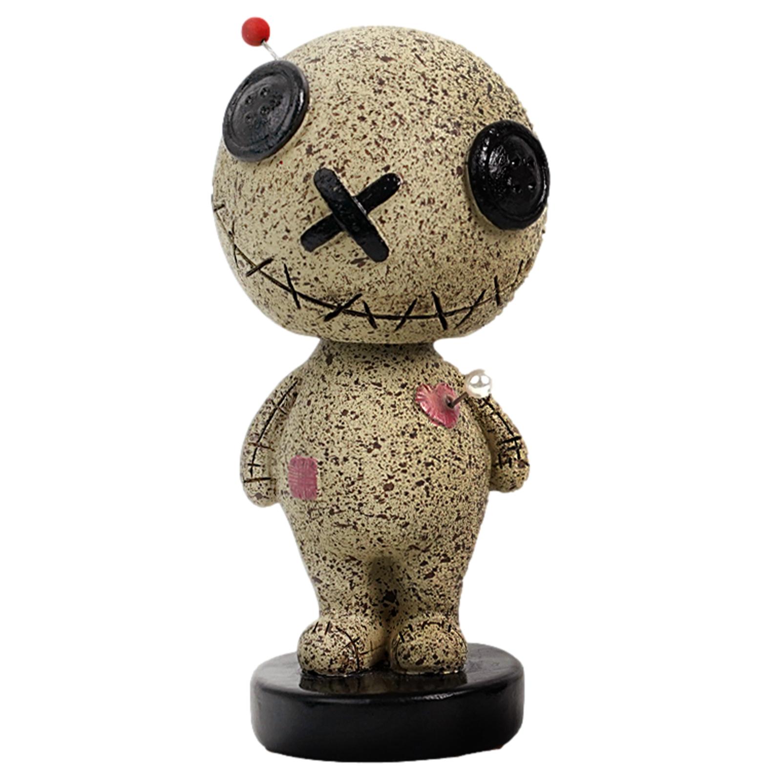 Voodoo Doll Bobblehead Figure Voodoo Doll Bobble Head Figures Shaking Head Doll Car Bobble Head Dashboard Interior Ornaments