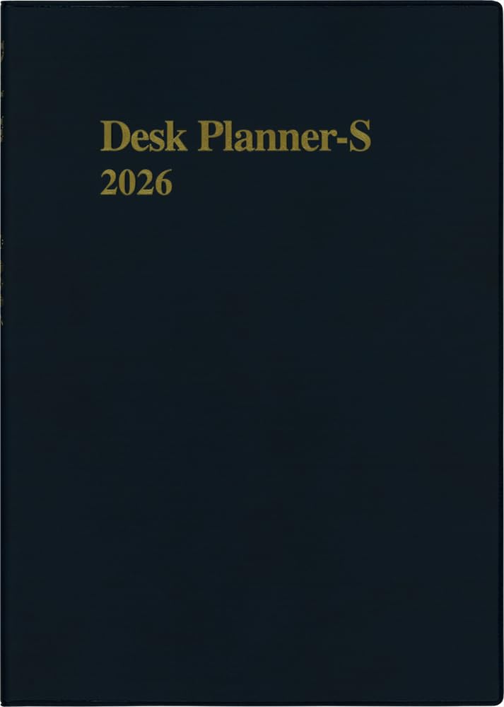 

Hakubunkan 2026 B5 Weekly Desk Planner with Navy 129 January Spinner, Blue, No. (Starts 2026) темно-синий