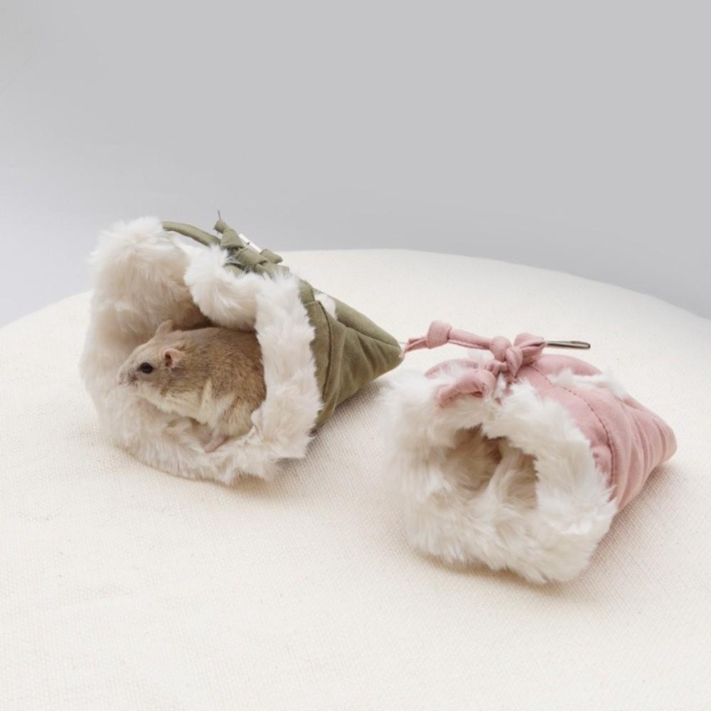 Comfortable Hamster Sleeping Bag Soft Pet Cotton Nest Hamster Plush Nest  Small Pet Use